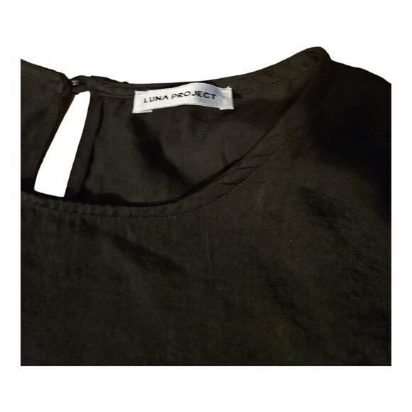 Luna Project XSP Long Sleeve Black Blouse - Picture 2 of 8
